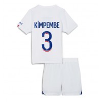 Paris Saint-Germain Presnel Kimpembe #3 Vieras Peliasu Lasten 2023-24 Lyhythihainen (+ Lyhyet housut)